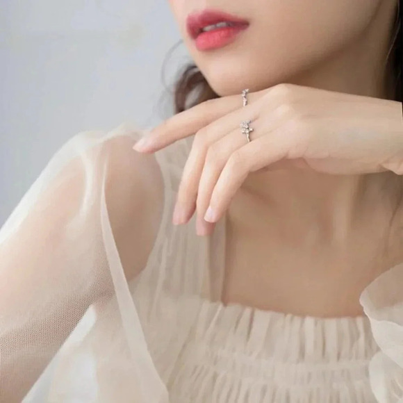 925 Sterling Silver Zodiac Resizable Ring Gemini - Picture 3 of 6